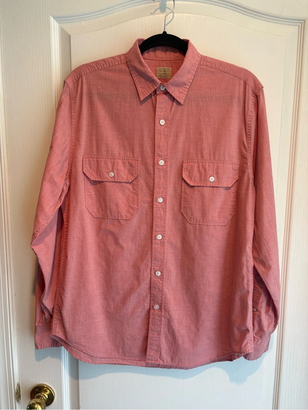 J. Crew Men's Button-Down Shirt in Dusty Rose